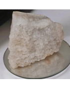 Pierre brute Cristal de roche et Onyx 473g