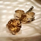 Boucles Citrine Or 18 carats