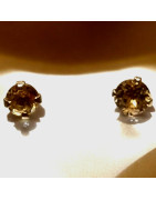 Boucles Citrine Or 18 carats