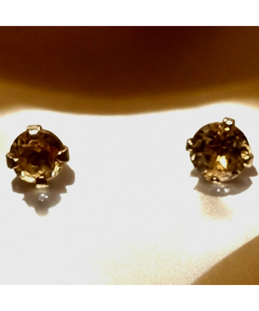 Boucles Citrine Or 18 carats