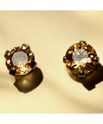 Boucles Citrine Or 18 carats