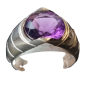 Bague améthyste argent 925 taille 55