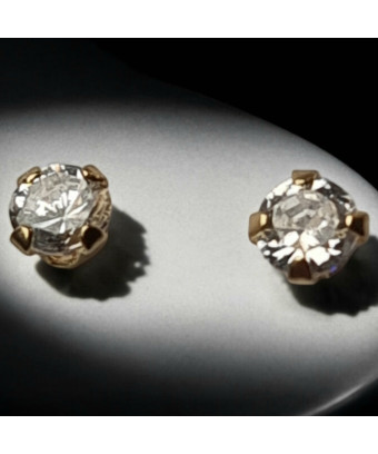 Boucles Diamant Or 18 carats