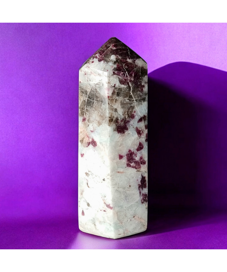 Obélisque Tourmaline rose 473g