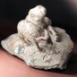 Pierre sculptée Jaspe paysage animaux de la ferme 1337g