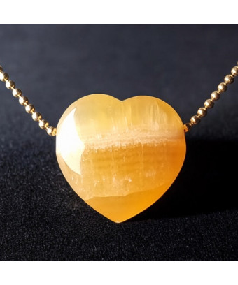 Pendentif Calcite orange...