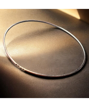 Bracelet Acier émaillé bordeaux