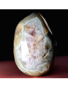 Pierre brute Améthyste et Calcédoine Polie 10100g