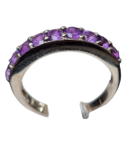 Bague améthyste argent 925 taille 54