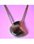 Pendentif Améthyste lune avec chaîne dorée