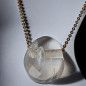 Pendentif Cristal de roche avec chaîne dorée
