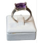 Bague améthyste argent 925 taille 57