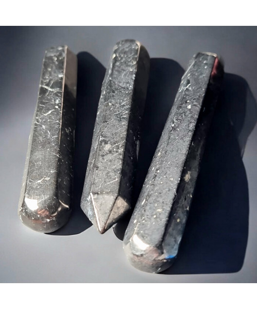 Bâton de massage et de compression des points d'acupuncture Shungite