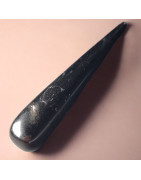 Bâton de massage et de compression des points d'acupuncture Obsidienne