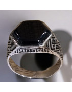 Bague Onyx Argent 925 Taille 67
