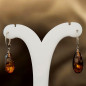 Boucles Ambre Gouttes Argent 925