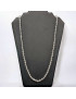 Collier Cristal de roche 40 cm Pierres rondes 8mm