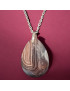 Pendentif Agate du Botswana sur chaîne
