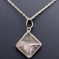 Pendentif Améthyste Pyramide Argent 925 avec chaîne