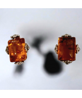 Boucles Ambre Cognac...