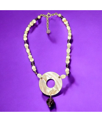 Collier Disque de Nacre et...