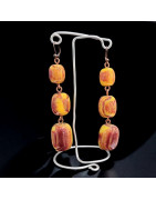 Boucles Bakélite cuivre
