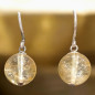Boucles Citrine Boules Argent 925