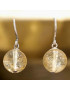 Boucles Citrine Boules Argent 925