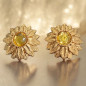 Boucles Swarovski Soleil Fantaisie à clips
