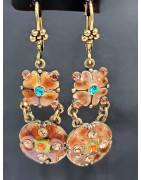 Boucles Swarovski émaillées Fantaisie