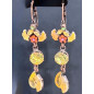 Boucles Swarovski émaillées Fantaisie
