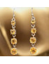 Boucles Citrine carrées facettées Argent 925