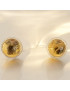 Boucles Citrine Rondes Argent 925