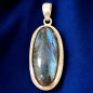 Pendentif Labradorite Ovale Argent 925