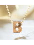 Pendentif lettre B avec chaîne plaqué or (s)