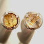 Boucles Quartz Rutile Cheveux d'ange Rondes Argent 925 (s)