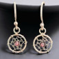 Boucles Tourmaline rose Argent 925 (s)