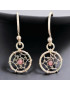 Boucles Tourmaline rose Argent 925 (s)