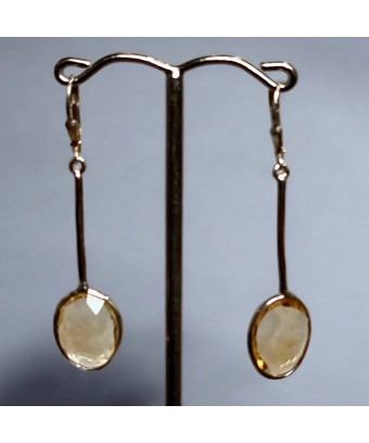 Boucles Citrine facettées...