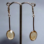 Boucles Citrine facettées Argent 925 (s)