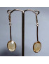 Boucles Citrine facettées Argent 925 (s)