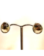 Boucles Citrine Ovales Argent 925 (s)