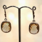 Boucles Citrine Rectangles facettées Argent 925 (s)