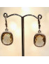 Boucles Citrine Rectangles facettées Argent 925 (s)