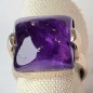Bague améthyste argent 925 taille 60