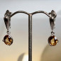 Boucles Citrine Ovales facettées Argent 925 (s)