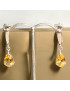 Boucles Citrine Gouttes facettées Argent 925 (s)