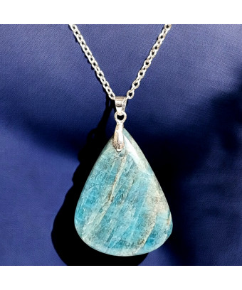 Pendentif Apatite bleue...