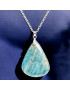 Pendentif Apatite bleue avec chaîne (s)