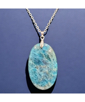 Pendentif Apatite bleue...